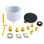 Reykentu Kit d'entonnoir de remplissage de liquide de refroidissement pour radiateur de voiture - Anti-déversement - Outil de re