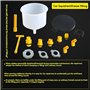 Reykentu Kit d'entonnoir de remplissage de liquide de refroidissement pour radiateur de voiture - Anti-déversement - Outil de re