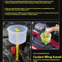 Reykentu Kit d'entonnoir de remplissage de liquide de refroidissement pour radiateur de voiture - Anti-déversement - Outil de re