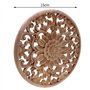 FYOBOT Appliques en Bois Rond De Sculpture De Fleurs Sculptées pour Décalque De Moulures en Bois Non-Peintes Meuble Armoire Figu