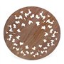 FYOBOT Appliques en Bois Rond De Sculpture De Fleurs Sculptées pour Décalque De Moulures en Bois Non-Peintes Meuble Armoire Figu