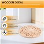 FYOBOT Appliques en Bois Rond De Sculpture De Fleurs Sculptées pour Décalque De Moulures en Bois Non-Peintes Meuble Armoire Figu