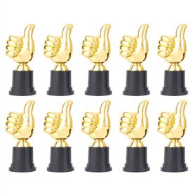 Jasaly Lot de 10 trophées de pouce de 5 pouces pour compétitions sportives fêtes de compétition de compétition de de football