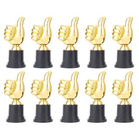 Jasaly Lot de 10 trophées de pouce de 5 pouces pour compétitions sportives fêtes de compétition de compétition de de football
