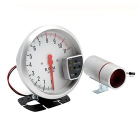 Muuoeou 5 Compte-tours de voiture 11000 K 7 couleurs 12 V Instrument électronique modifié pour véhicule universel