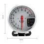 Muuoeou 5 Compte-tours de voiture 11000 K 7 couleurs 12 V Instrument électronique modifié pour véhicule universel