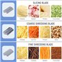 Pesfehhy Râpe à Fromage Électrique Polyvalente, Appareil à Salade Électrique Détachable pour la Cuisine Domestique, Trancheur de