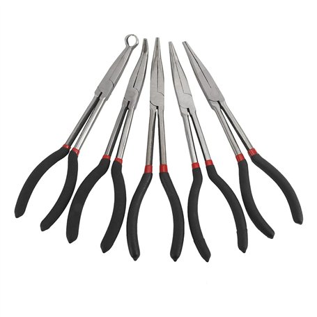 Ohulelks Lot de 5 Pinces à Bec Long et Effilé