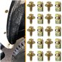 Kznifmk 20X Boulons de Carrosserie, Écrous en U, Clips sous Le Couvercle du Moteur, Protection Contre Les Éclaboussures, Pare-Ch