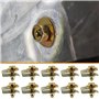 Kznifmk 20X Boulons de Carrosserie, Écrous en U, Clips sous Le Couvercle du Moteur, Protection Contre Les Éclaboussures, Pare-Ch