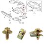 Kznifmk 20X Boulons de Carrosserie, Écrous en U, Clips sous Le Couvercle du Moteur, Protection Contre Les Éclaboussures, Pare-Ch