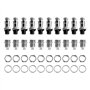 Qwertfeet 10 Jeux de Connecteurs D'Aviation M12 à 4 Broches 12 mm Mâle +