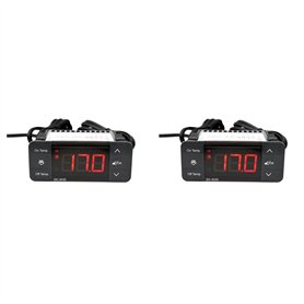 Oladfiop 2X EK-3030 RéGulateur de TempéRature NuméRique 220V Capteur de Thermostat Thermostat de DéGivrage de RéFrigéRation pour