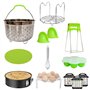 Iyalezirk Ensemble D'Accessoires pour Autocuiseur pour 6 Pintes Comprenant Un Panier À Vapeur de LéGumes