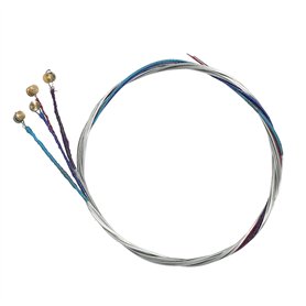Uooduby 4 pieces Un ensemble de cordes de violon E-A-D-G Noyau en acier + Nickel Plaie Accessoires de pieces d'instruments de mu