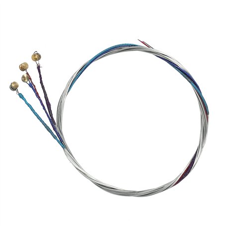 Uooduby 4 pieces Un ensemble de cordes de violon E-A-D-G Noyau en acier + Nickel Plaie Accessoires de pieces d'instruments de mu