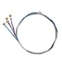 Uooduby 4 pieces Un ensemble de cordes de violon E-A-D-G Noyau en acier + Nickel Plaie Accessoires de pieces d'instruments de mu