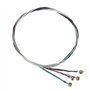 Uooduby 4 pieces Un ensemble de cordes de violon E-A-D-G Noyau en acier + Nickel Plaie Accessoires de pieces d'instruments de mu