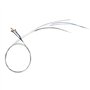 Uooduby 4 pieces Un ensemble de cordes de violon E-A-D-G Noyau en acier + Nickel Plaie Accessoires de pieces d'instruments de mu