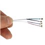 Uooduby 4 pieces Un ensemble de cordes de violon E-A-D-G Noyau en acier + Nickel Plaie Accessoires de pieces d'instruments de mu