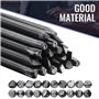 Qusedwey 20 Paquets PoinçOns en Acier 4 Mm Fleur PoinçOn Ensemble de Timbres Pratique MéTal Estampage Kit Estampage Outils pour 