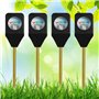 PAMENET Lot de 10 mini hygromètres portables testeur d'humidité du sol pour plantes en pot