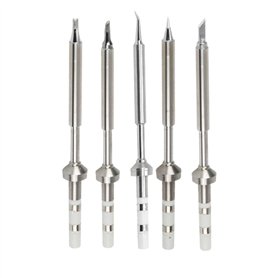 ANNJUC Lot de 5 pannes à souder à chauffage de la série TS100 pour fer à souder Pinecil TS100 TS101