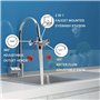 Asyduey Station de Lavage Oculaire Montée sur avec Couvercle, Unité de Lavage Oculaire D'Urgence Fiable de Premiers Secours pour