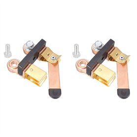 Eeuye 2X Interrupteur de Lame de Couteau à Poteau LatéRal Isolateur de Commutateur de Déconnexion de Batterie 12 V/24 V pour RV