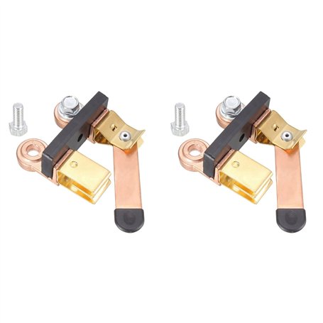 Eeuye 2X Interrupteur de Lame de Couteau à Poteau LatéRal Isolateur de Commutateur de Déconnexion de Batterie 12 V/24 V pour RV