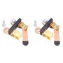 Eeuye 2X Interrupteur de Lame de Couteau à Poteau LatéRal Isolateur de Commutateur de Déconnexion de Batterie 12 V/24 V pour RV