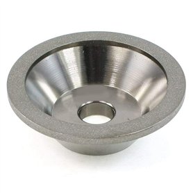 Nettoppo Meule Argentée 100X32X20X10X5 pour Meule Diamantée en Forme de Bol en Tungstène à Lame en Alliage