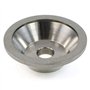 Nettoppo Meule Argentée 100X32X20X10X5 pour Meule Diamantée en Forme de Bol en Tungstène à Lame en Alliage