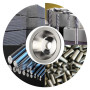 Nettoppo Meule Argentée 100X32X20X10X5 pour Meule Diamantée en Forme de Bol en Tungstène à Lame en Alliage
