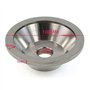 Nettoppo Meule Argentée 100X32X20X10X5 pour Meule Diamantée en Forme de Bol en Tungstène à Lame en Alliage