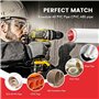 Reinscer Lot de 8 alésoirs de tuyauterie en PVC, économiseur de douilles en PVC, compatible avec les forets standard 1/2, outil 