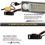 XEDLAMP 2 pièces sans erreur blanc LED numéro de plaque d'immatriculation lumières for Seat Alhambra MKI 7V, for VW, for Sharan 