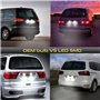 XEDLAMP 2 pièces sans erreur blanc LED numéro de plaque d'immatriculation lumières for Seat Alhambra MKI 7V, for VW, for Sharan 