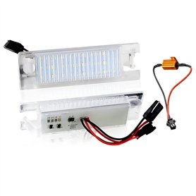 XEDLAMP Lampes d'éclairage de plaque d'immatriculation 24SMD