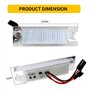 XEDLAMP Lampes d'éclairage de plaque d'immatriculation 24SMD, for Opel, for Vauxhall, Adam Astra H Astra J Astra K Cascada Corsa