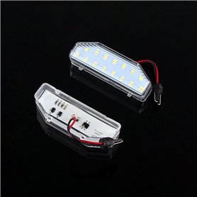 XEDLAMP 2X 12V SMD pièces arrière de Voiture Blanches Lampes d'éclairage de Plaque d'immatriculation