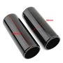 QASULER Couvercle de glissière de Tube de Fourche Avant supérieur en Aluminium de 158 mm, Amortisseur, Soufflet Noir, for Moto H