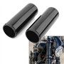 QASULER Couvercle de glissière de Tube de Fourche Avant supérieur en Aluminium de 158 mm, Amortisseur, Soufflet Noir, for Moto H