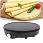 Yominerr Crêpière Électrique avec Répartiteur de Pâte, Parfaite pour Les Crêpes et Les Pancakes. Prise Standard Européenne.