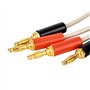 LOLPALONE 2 Paire DE Pinces à Fiche Banane IsoléEs Câble Basse RéSistance Lcr Pince Sonde Pistes Testeur Terminal Kelvin Nouveau