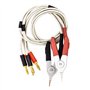 LOLPALONE 2 Paire DE Pinces à Fiche Banane IsoléEs Câble Basse RéSistance Lcr Pince Sonde Pistes Testeur Terminal Kelvin Nouveau