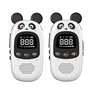 Yominerr 2 Pièces GT-168 Talkie Walkie Enfants Cadeau Enfants Mignon Jouet Portable Panda Extérieur Longue Portée sans 3KM Jeux