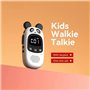 Yominerr 2 Pièces GT-168 Talkie Walkie Enfants Cadeau Enfants Mignon Jouet Portable Panda Extérieur Longue Portée sans 3KM Jeux 
