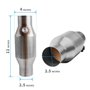 Sirxlevcy 2 PièCes SéRies 2.5 Pouces Filé Convertisseur Catalytique Universel Haut DéBit en Acier Inoxydable 425250 Convertisseu