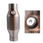 Sirxlevcy 2 PièCes SéRies 2.5 Pouces Filé Convertisseur Catalytique Universel Haut DéBit en Acier Inoxydable 425250 Convertisseu